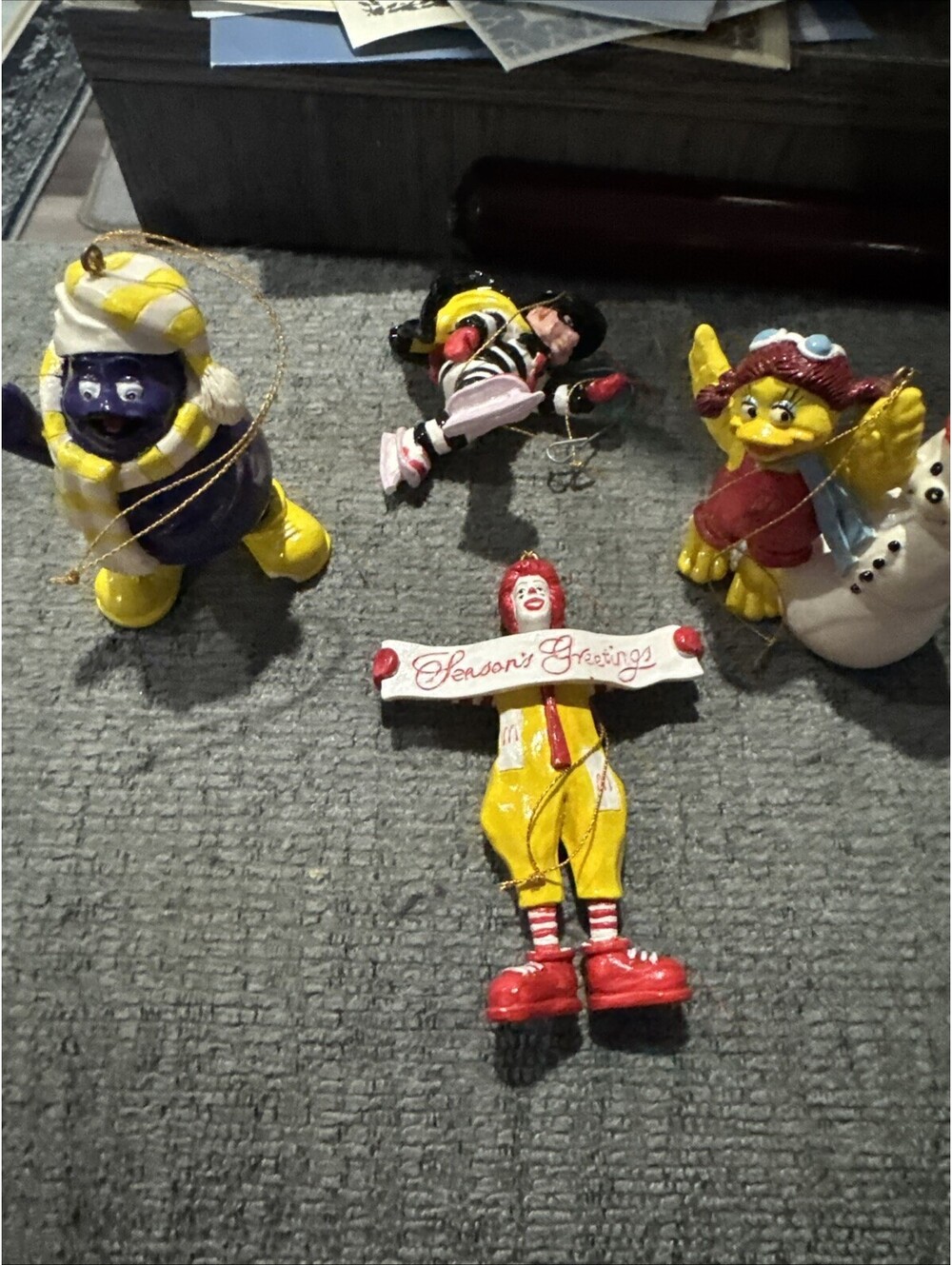 Vtg McDonalds Ornaments Set of 4.  Rare